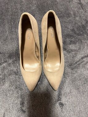 Abound Nude Pointed-Toe Suede Pumps